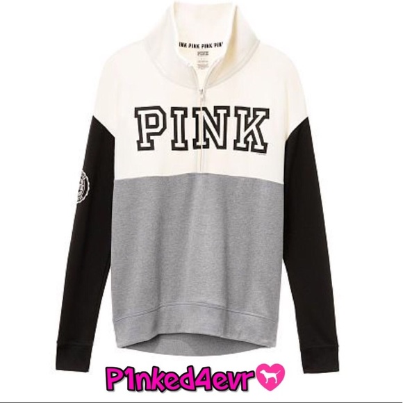 VS PINK Colorblock 1/2 Zip/Straight Leg Pants - Picture 2 of 3